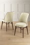 Hanah Home Juego de 4 Sillas Nuna Crema y Marrón